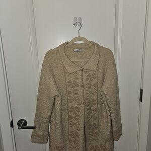 Elegant Cream Teddy Jacket